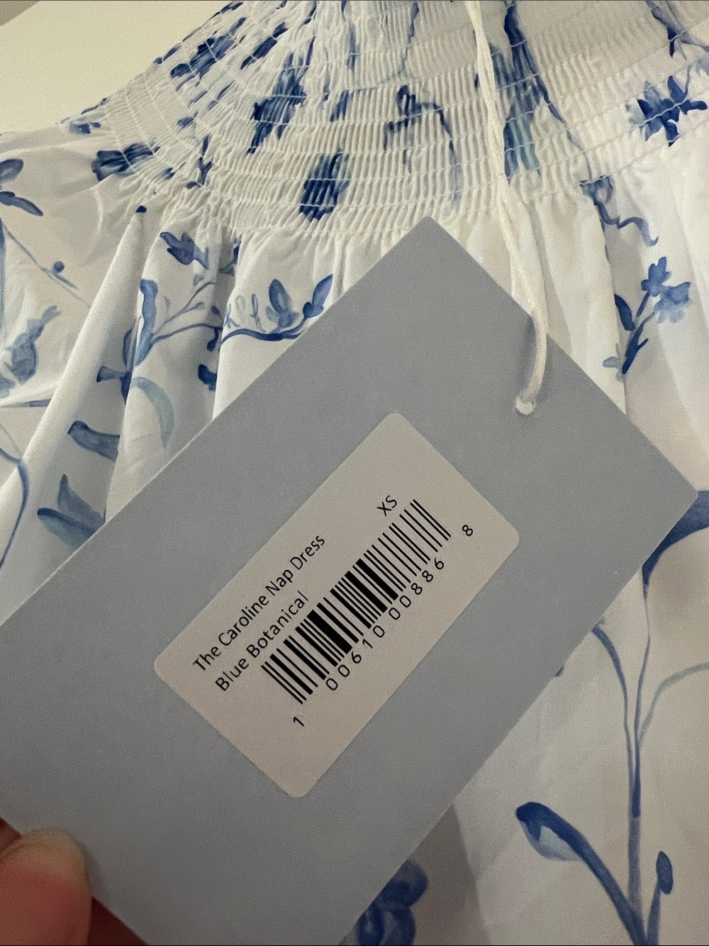 Hill House Caroline Dress with Blue Botanical Print - Picture 5 of 5